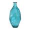24" Teal Recycled Glass Tall Spanish Bottleneck Vase